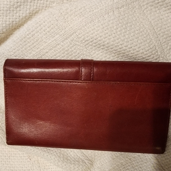 Lauren Ralph Lauren leather wallet claret l‎ - Picture 2 of 10